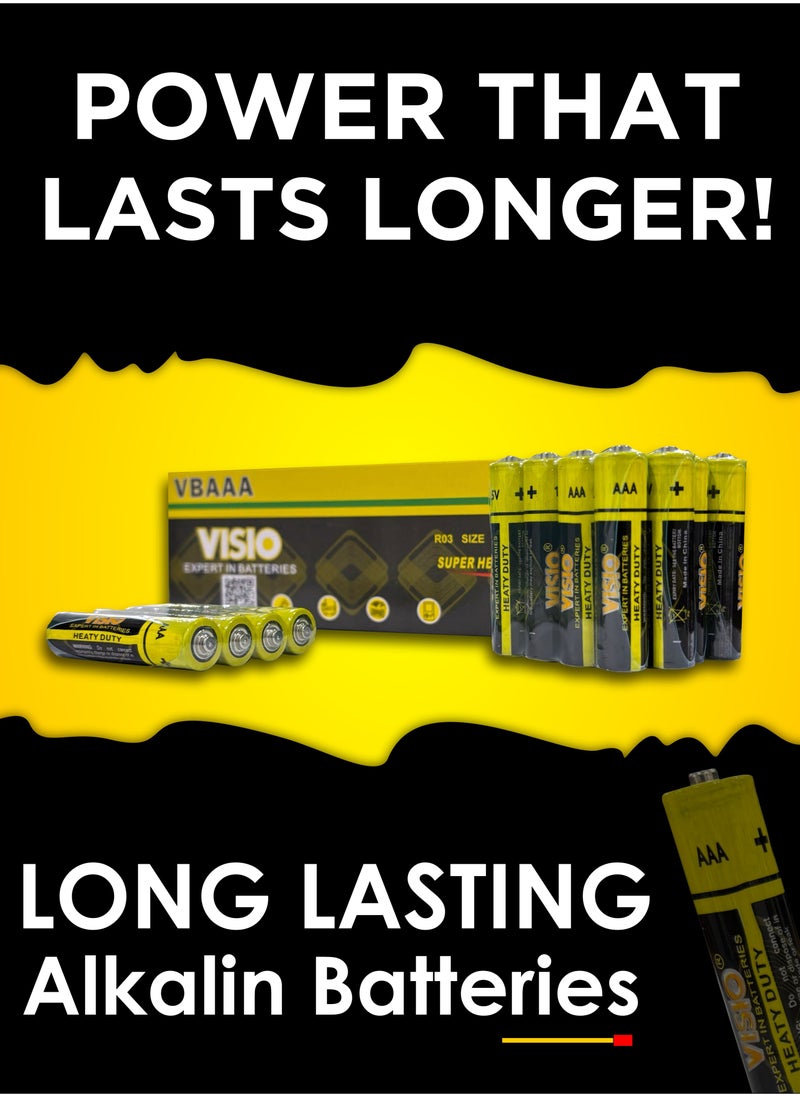 Visio Visio Heavy Duty AAA Batteries – High Performance & Durability  - Image 2