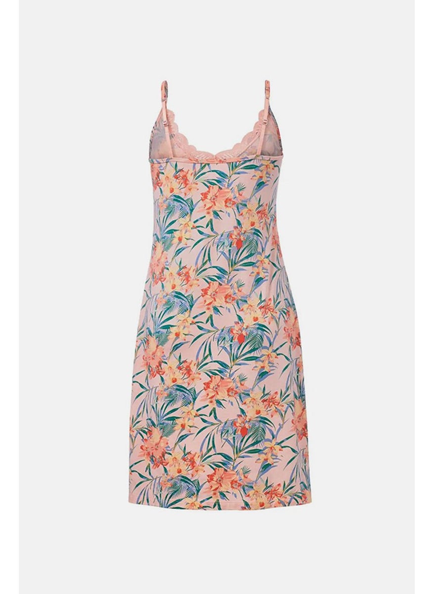Tchibo - Women Tropical Tank Nightgown, Apricot - Image 1