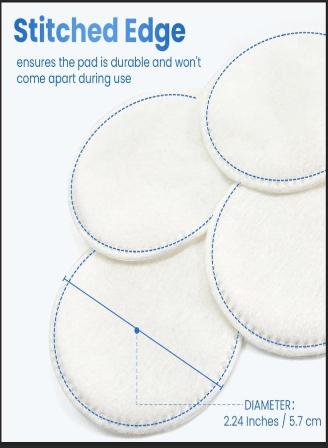 Bcowos Cotton Rounds 320 Count, Cotton Pads for Face, Soft, Lint-Free, Super Absorbent Makeup Remover Pads for All Skin Types, Used for Removing Makeup, Applying Toners, Facial Cleansing, Nail Care - Image 5