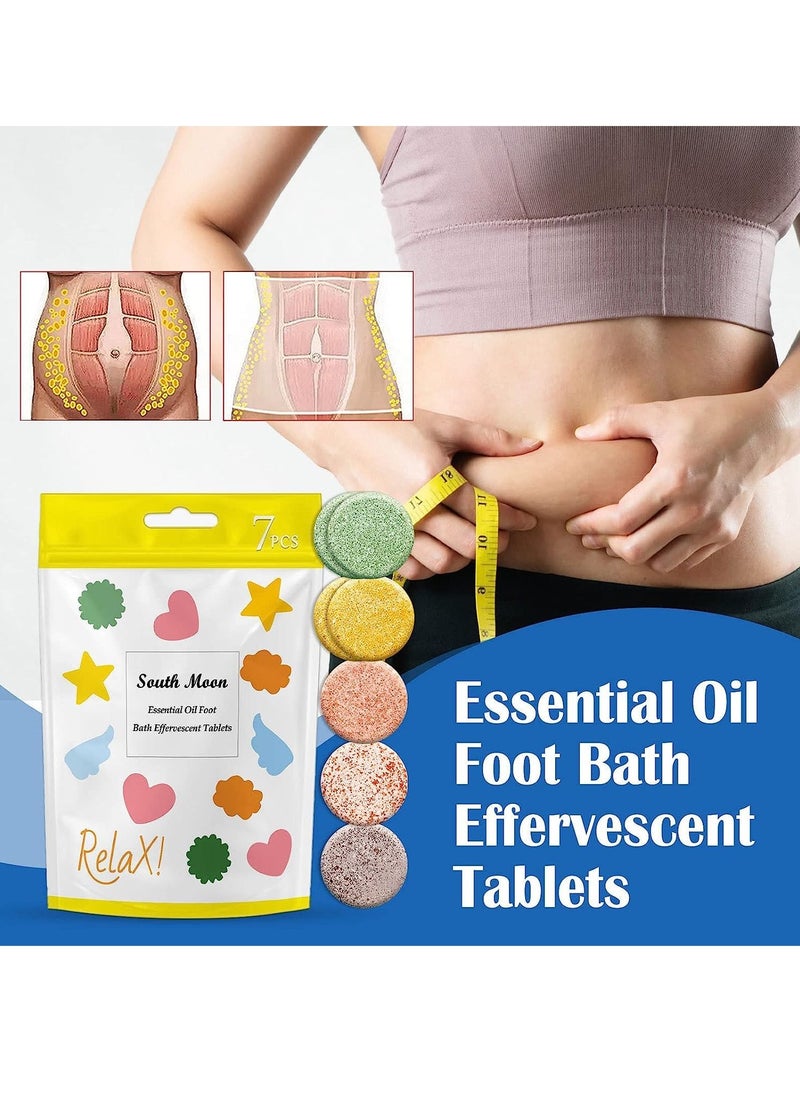 SYOSI - Bubble Bath Essential Oil Footbath Effervescent Tablets Nature Foot Bath Bubble Tablets with Wormwood Ginger Safflower and Lavender SiChuan Peppercorn Relaxing Massage Restore Foot Health 2Pack - Image 1