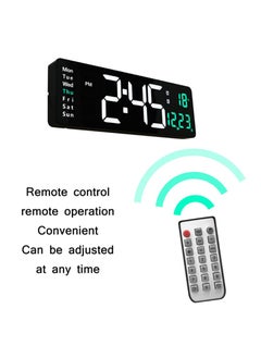 Crony CRONY 6626 Electronic Clock Living Room Wall-Mounted Large Screen Display LED Digital Clock-White+Orange  - Image 5