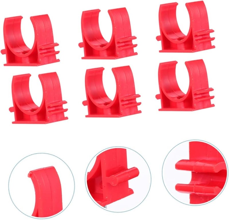 بطاقة إدارة حامل المياه الثقيل الأحمر لربط خرطوم الأسلاك 3 7X2 7 سم دعم الأنابيب - Image 5