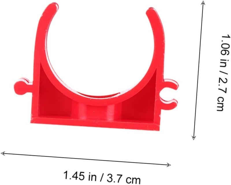 بطاقة إدارة حامل المياه الثقيل الأحمر لربط خرطوم الأسلاك 3 7X2 7 سم دعم الأنابيب - Image 3