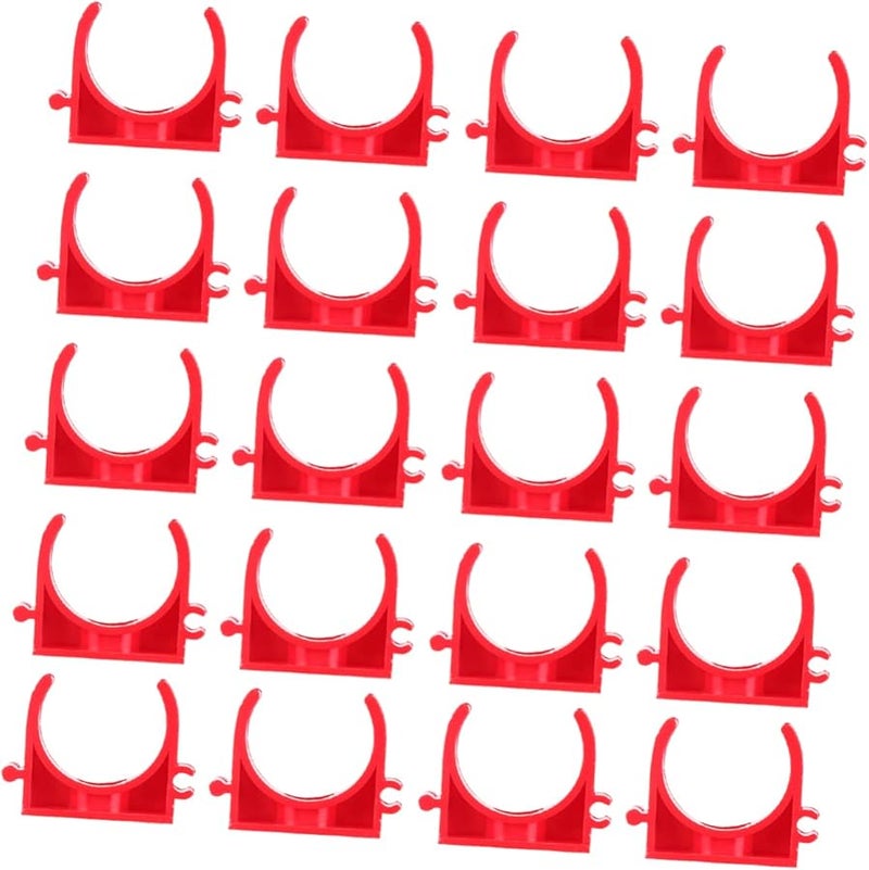 بطاقة إدارة حامل المياه الثقيل الأحمر لربط خرطوم الأسلاك 3 7X2 7 سم دعم الأنابيب - Image 2