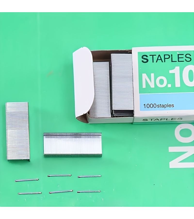 1 Box 1000pcs Universal Mini Staplers Portable Paper Binding Tool For School Office Supplies - Image 1