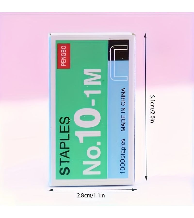 1 Box 1000pcs Universal Mini Staplers Portable Paper Binding Tool For School Office Supplies - Image 3