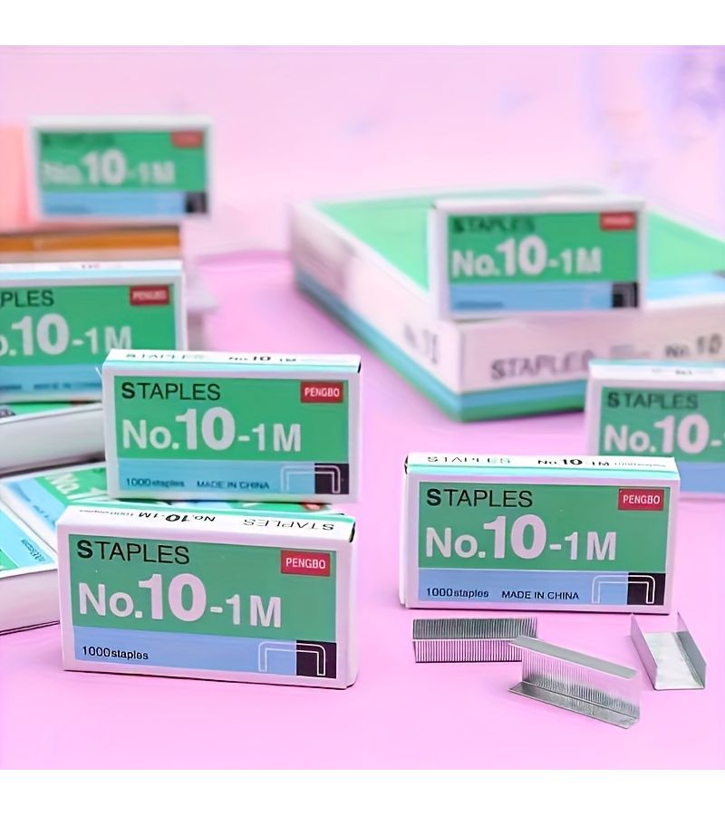1 Box 1000pcs Universal Mini Staplers Portable Paper Binding Tool For School Office Supplies - Image 4