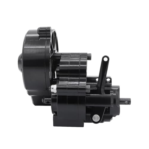 FACCNOY Metal Complete Transmission Cutoff Gearbox with Dig Gear for 110 Axial SCX10 AX10 Wraith RC Crawler Car Black - Image 5