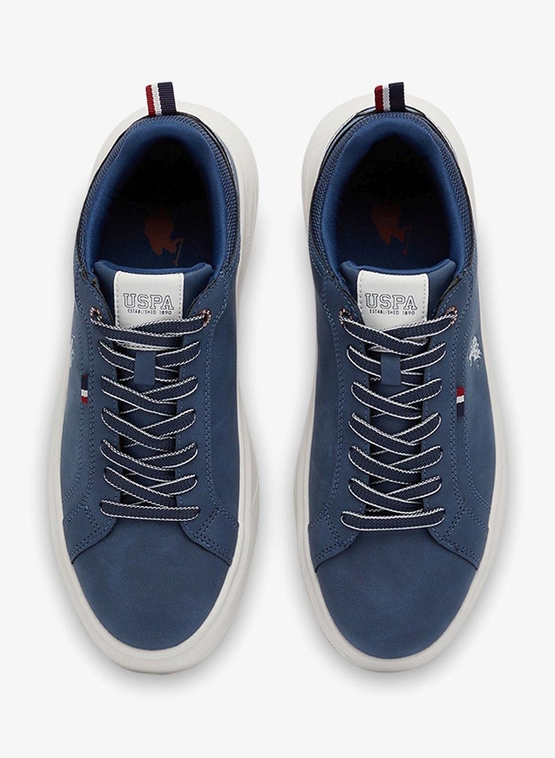 U.S. Polo Assn. Men's Navy Low-Top Sneakers - Fashionable Lace-Up Style Shoes - Image 4