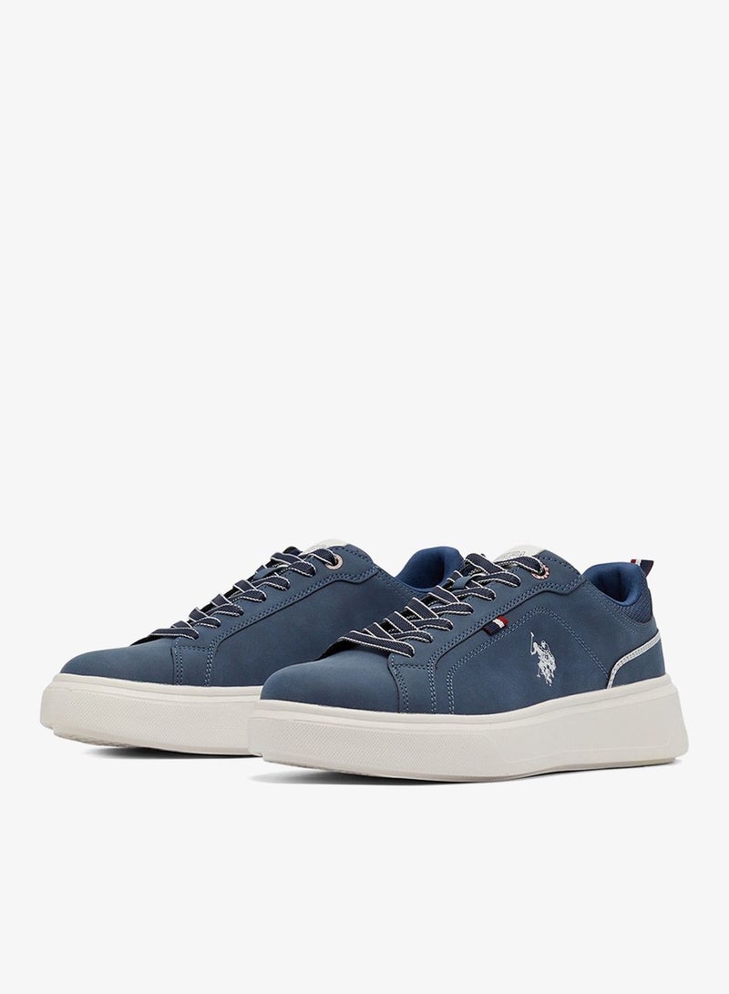 U.S. Polo Assn. Men's Navy Low-Top Sneakers - Fashionable Lace-Up Style Shoes - Image 2