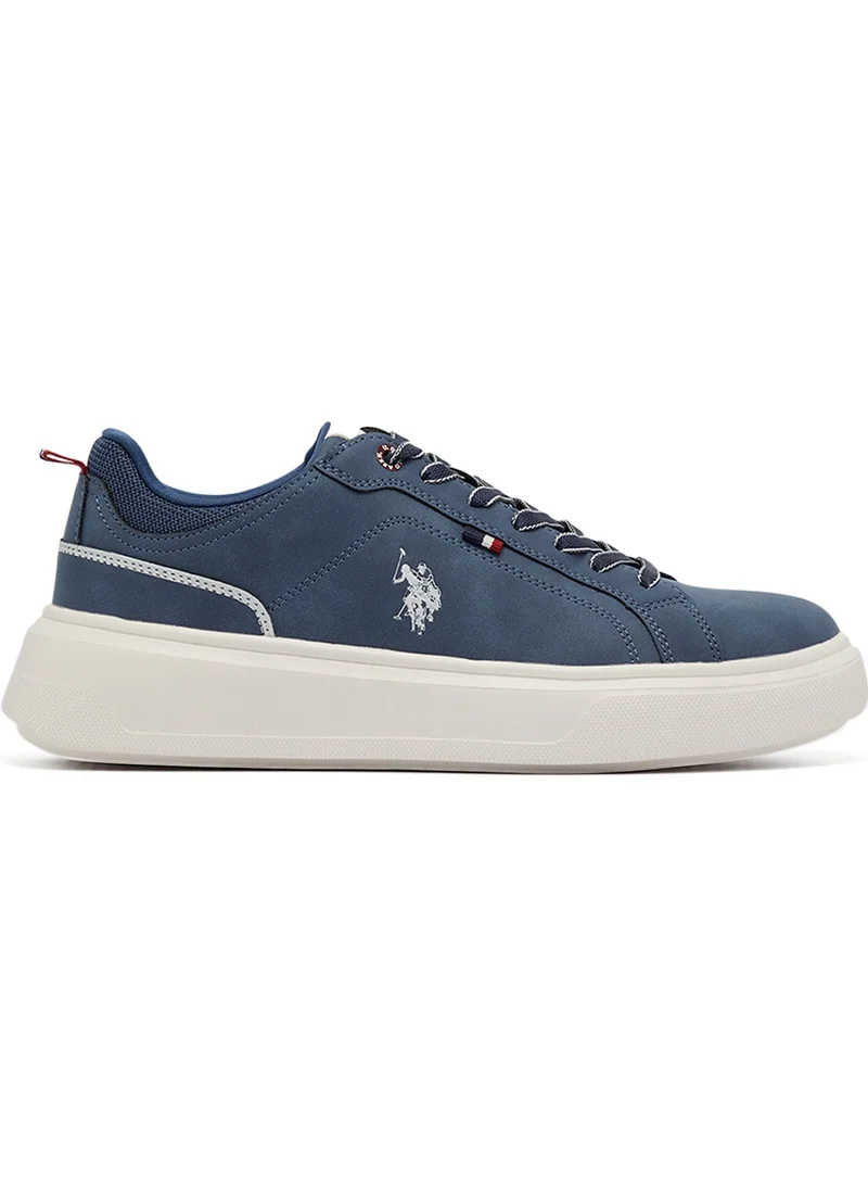 U.S. Polo Assn. Men's Navy Low-Top Sneakers - Fashionable Lace-Up Style