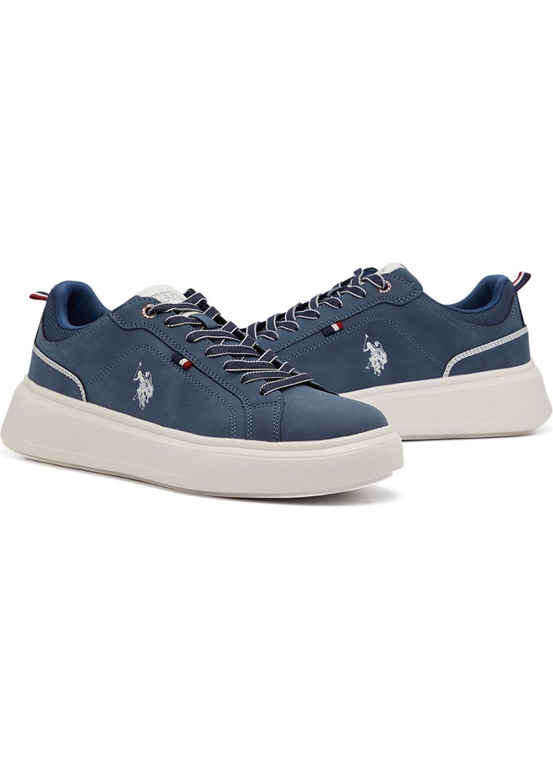 U.S. Polo Assn. Men's Navy Low-Top Sneakers - Fashionable Lace-Up Style  - Image 3