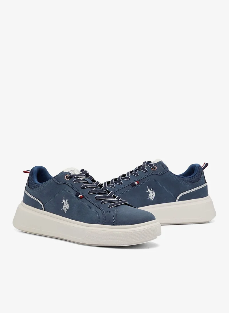 U.S. Polo Assn. Navy Men's Navy Low-Top Sneakers - Fashionable Lace-Up Style Shoes for Men | Best Price UAE