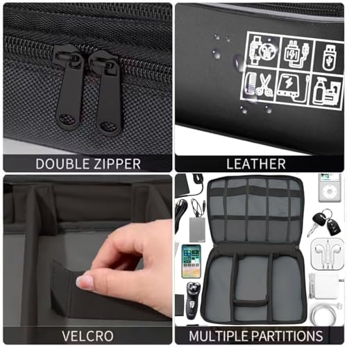 Aliens 2.0V Gadget Travel Tech Organizer Case Bag Pouch/Electronic/Toiletry Organiser/Cosmetic Kit Polyester Water-Proof for Phone, Charger, Hard Disk, Cables,Power Bank,PC & Laptop Accessories - Image 3