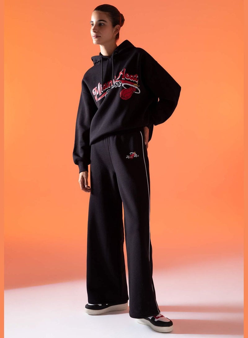 DeFacto Woman NBA Miami Heat Licenced Palazzo Knitted Trousers  - Image 2