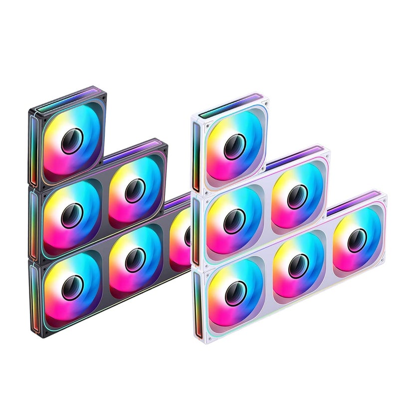 120 240 360 Single Frame Fan with 1/2/3 X 120mm RGB Hydrodynamic Bearing and 8 ARGB LED Fluid Dynamic Bearing - Image 4