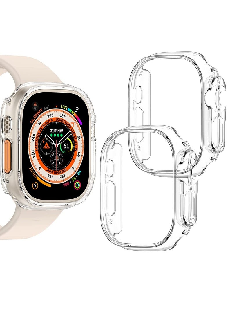 Generic - [2 Pack] for Apple Watch Ultra Case 49mm [NO Screen Protector], Apple Watch Ultra 49mm Case with Hard PC & All-Around Edge Shockproof Protective & Ultra-Thin Bumper Cover for iWatch Ultra 49mm - Image 1