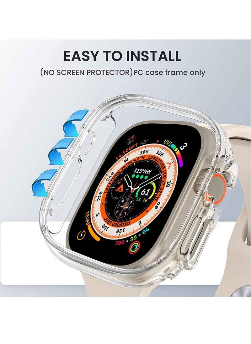 Generic - [2 Pack] for Apple Watch Ultra Case 49mm [NO Screen Protector], Apple Watch Ultra 49mm Case with Hard PC & All-Around Edge Shockproof Protective & Ultra-Thin Bumper Cover for iWatch Ultra 49mm - Image 1