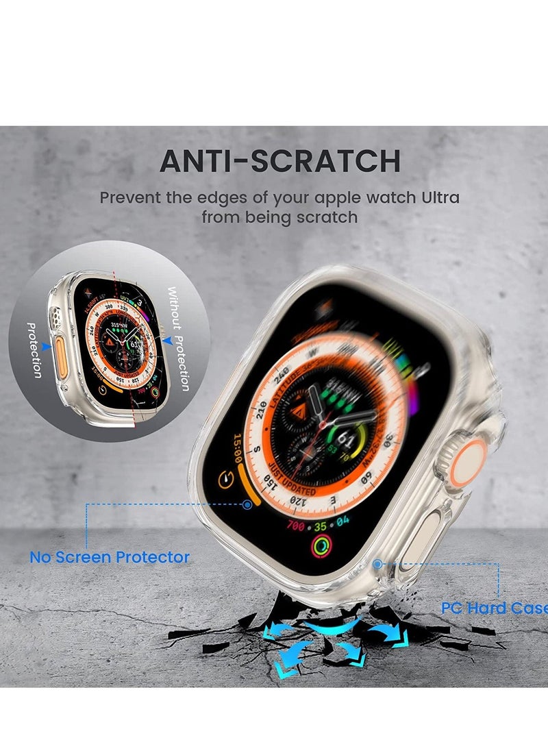 Generic - [2 Pack] for Apple Watch Ultra Case 49mm [NO Screen Protector], Apple Watch Ultra 49mm Case with Hard PC & All-Around Edge Shockproof Protective & Ultra-Thin Bumper Cover for iWatch Ultra 49mm - Image 1