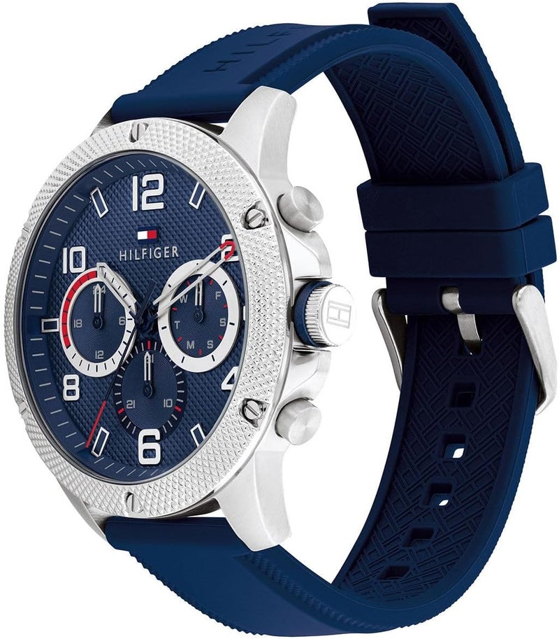 Tommy Hilfiger Blaze Men's Blue Dial Silicone Watch - Image 2