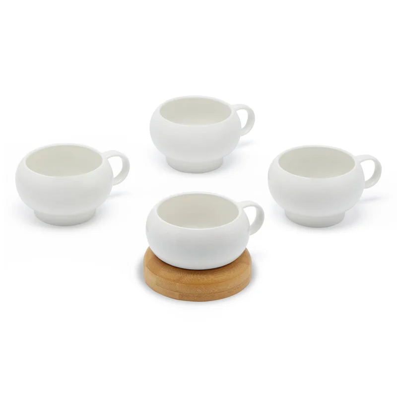 Simply Kitchen Gourmet Cup Set With Bamboo Base