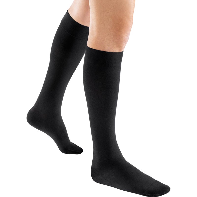 JOBST ACTIVA Opaque 2030 mmHg Compression Socks for Women and Men Knee High Closed Toe Black Medium - Image 2