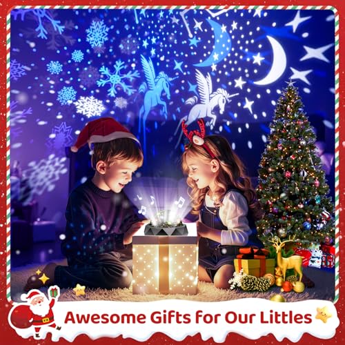 PIKOY Night Light Projector for Kids Room 15 Colors 15 White Noise 3 Films Remote Rechargeable Star Lights for Ceiling Bedroom Gifts - Image 3