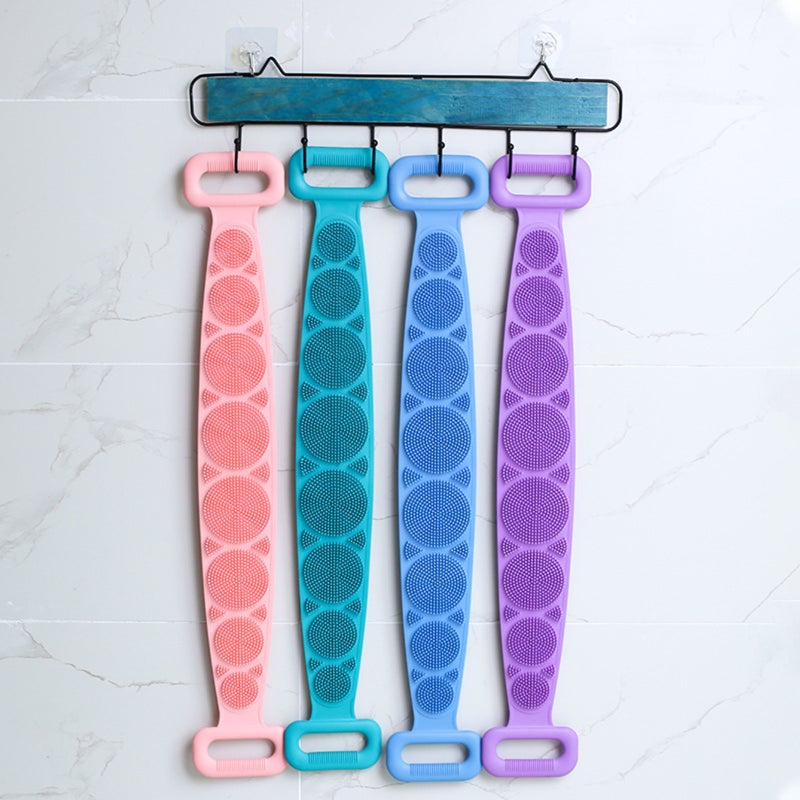 Silicone Bathing Brush Exfoliating Back Scrubber for Men & Women Shower Bath Skin Massage Deep Cleaning Body Scrubber Brush - Image 5