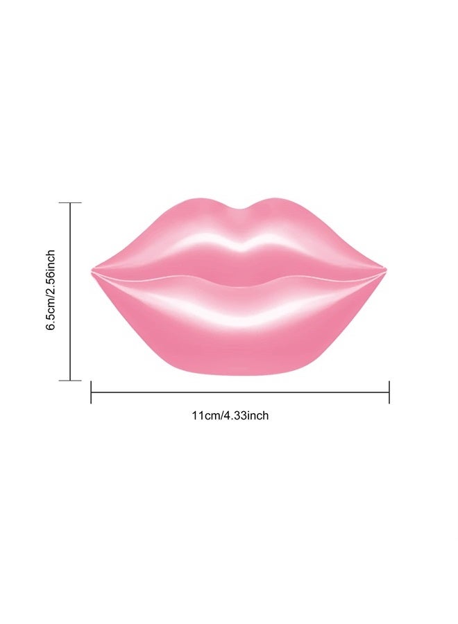 FREEORR 20Pcs Moisturizing Lip Mask, Lip Masks Overnight Rich with Moisture Essence, Lip Gel Treatment Lip Masks for Dry Lips Smooth& Plump Chapped Lip Collagen Overnight Lip Care Pads Patches（Pink）  - Image 2
