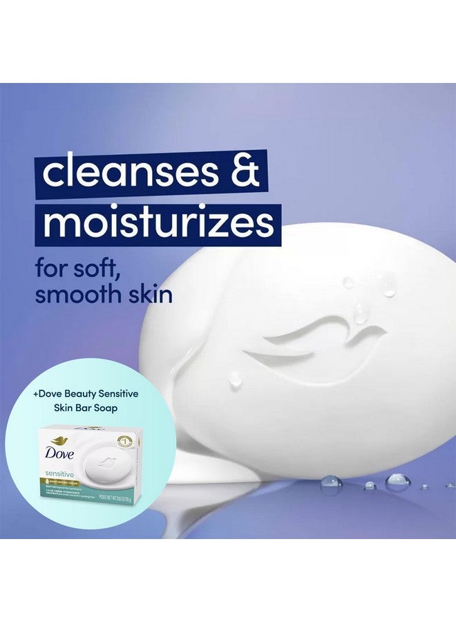 Dove Beauty Bar Soap Variety 4-Pack - Sensitive Skin, Fragrance-Free + Original, with Moisturizing Cream, 2.6 Oz Ea - Image 3