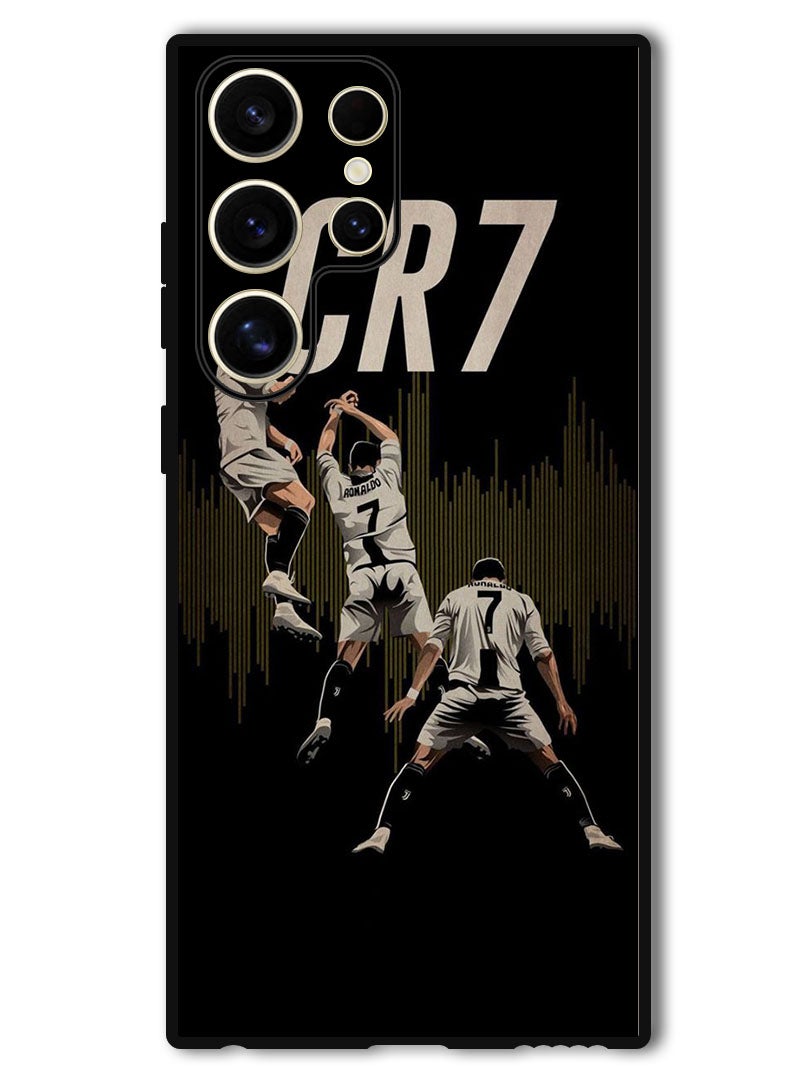 Theodor غطاء واقي مضاد للخدش ومقاوم للصدمات لجهاز سامسونج جالاكسي S24 ألترا CR7 - Image 1