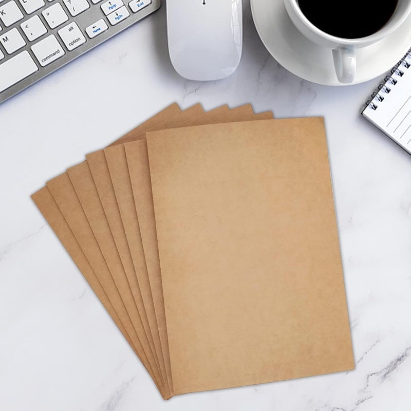 Excefore Kraft Paper Folders for A4 Files Folders, Kraft Paper Business Project Folder, Holder Square Cut Folders with Cards Slot Pockets, for Business Home Office (10 Pcs)) - Image 5