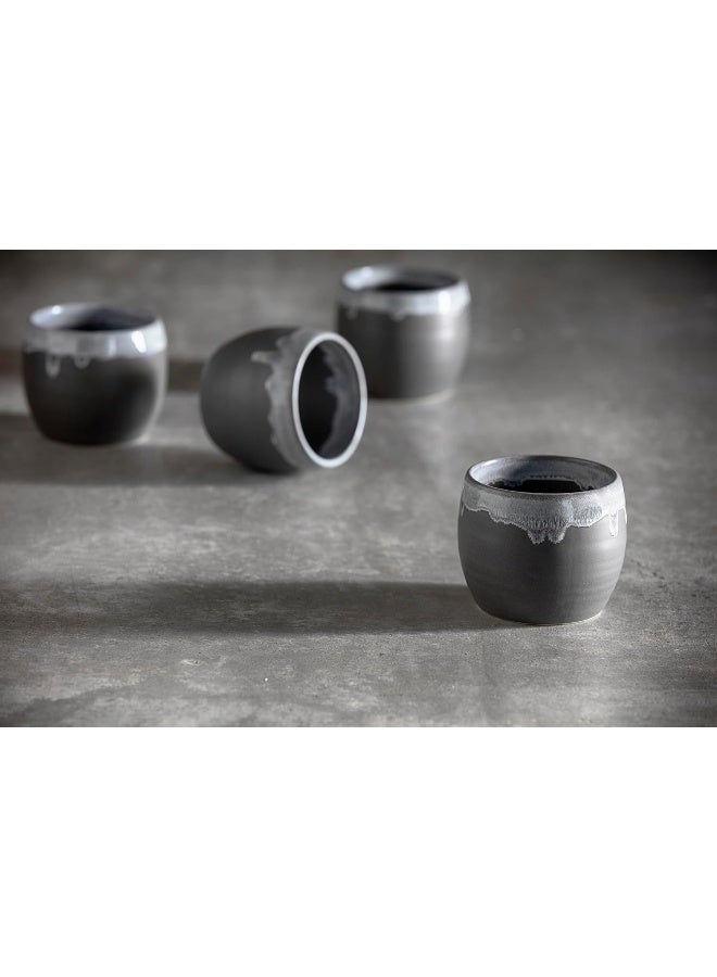 Fortessa Cloud Terre by Fortessa Collection No 1 Stoneware 16 Piece Dinnerware Set Service for 4 Charcoal - Image 4