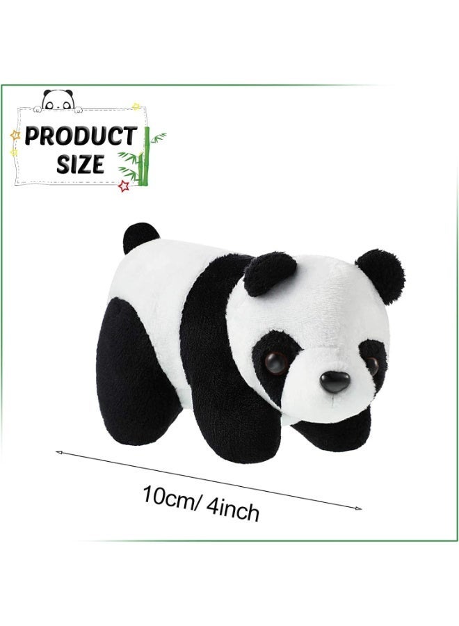6 أجهزة كمبيوتر شخصية ميني باندا بلوش لعبة، 4 بوصة ممشوة باندا لينة دمية باندا الصغيرة، باندا بلوش معلق قلادة الزينة، ناعم الشعور، ل ديي سلاسل المفاتيح عيد الميلاد ديكورات الحزب فضل - Image 2