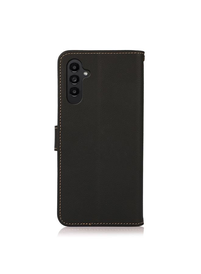 S-TOP Case For Samsung Galaxy S24+ KHAZNEH Custer Genuine Leather RFID Phone Case - Image 3