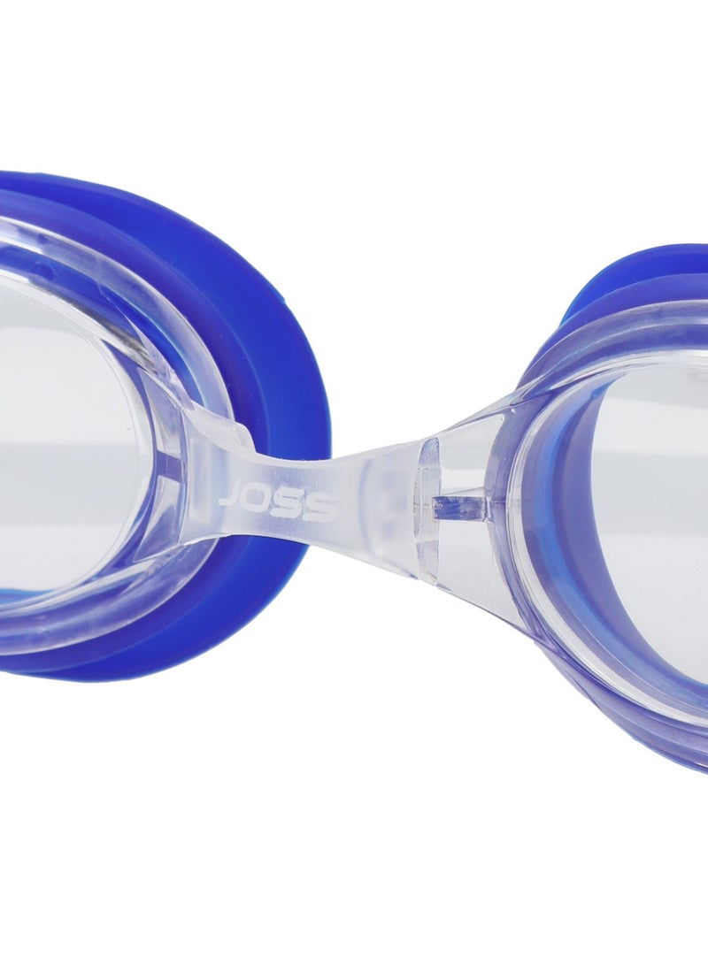 Joss Core+ Blue Adult Swimming Goggles  Transparent Lenses, Anti-Fog, Adjustable Nose Bridge, Comfortable Fit, Ideal For Indoor Pools & Cloudy Days - Image 3