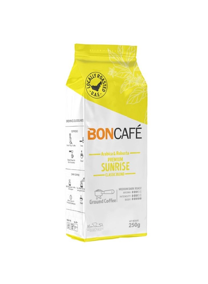 Boncafe Premium Sunrise Coffee Blend Ground Coffee 250g - Image 1