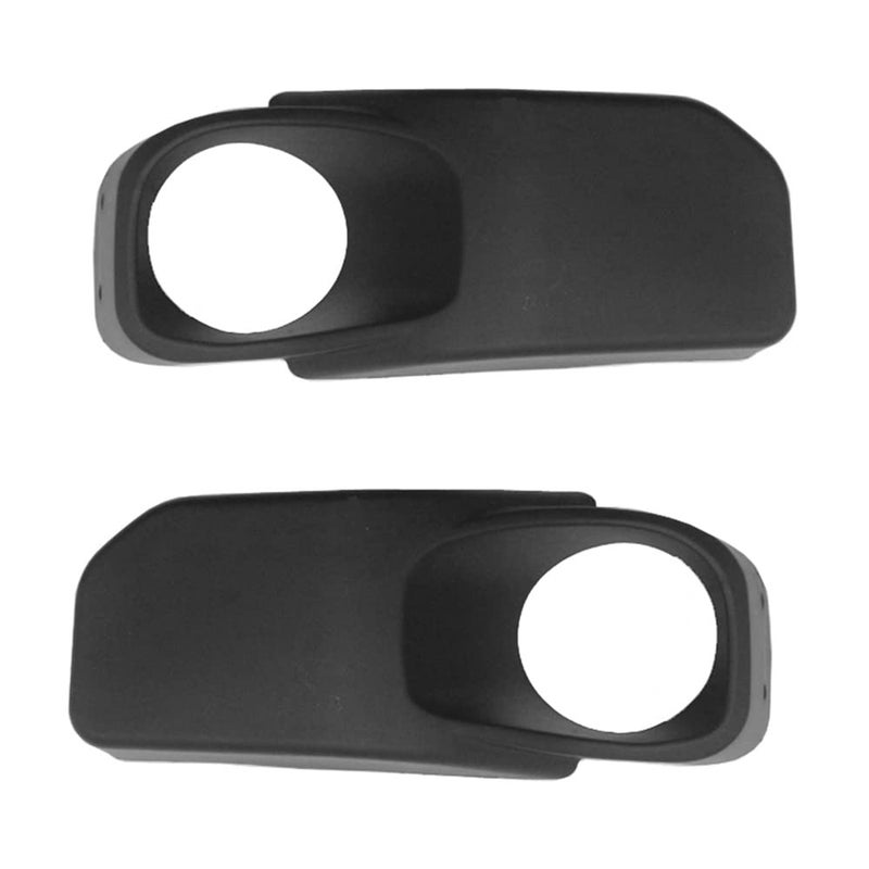 KACEPAR Front Fog Light Lamp Grille Cover Trim 20072017 Compatible with Jeep Wrangler JK Front Bumper Fog Light Grille Cover Trim Bezel Frame Pair Black