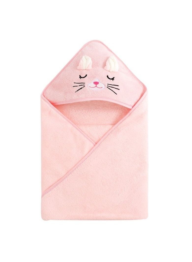 مناشف حمام للأطفال حديثي الولادة، منشفة أطفال بغطاء رأس، منشفة غسيل بغطاء رأس من القطن فائقة الامتصاص وناعمة للأطفال الصغار، منشفة حمام أطفال بغطاء رأس للجنسين - Image 4