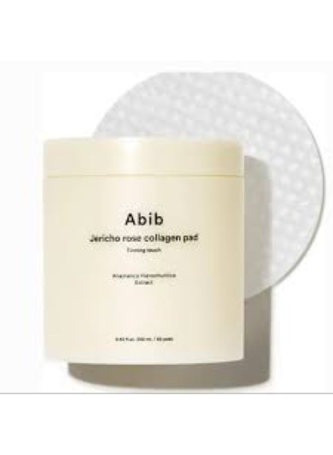abib Jericho Rose Collagen Pad Firming Touch 60 Pads - Toner Pads With Collagen Extract, Skin Hydration - Image 1