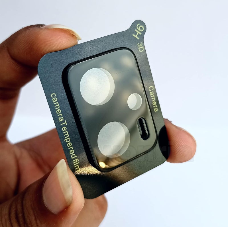 WonRia Back Camera Glass Protector for Mi Redmi K50i (5g) Camera Lens Protector Guard True 3D Premium Ultra Thin High Definition Tempered Glass (Black) - Image 2