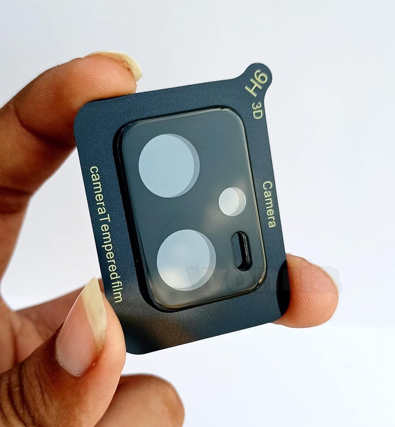 WonRia Back Camera Glass Protector for Mi Redmi K50i (5g) Camera Lens Protector Guard True 3D Premium Ultra Thin High Definition Tempered Glass (Black) - Image 1