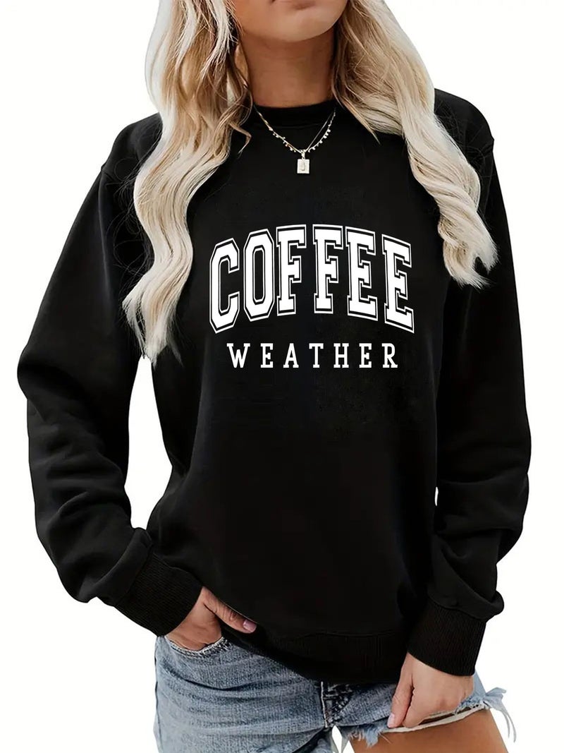 Generic Amazon Autumn and Winter Womens Wear Back Bag Collar fleece-lined Sweat Crewneck Slogan Printing Foreign Trade Sweat Explosions Women Navy blue - Image 2
