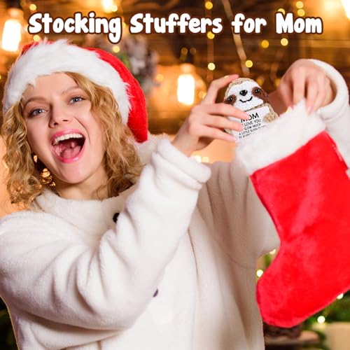 MBL Gifts for Mom Mothers Day - Mom I Love You Sloth Much, Funny Cute Small Crochet Sloth Birthday Christmas Stocking Stuffers Xmas for Mama Bonus Step Mother from Daughter Son - Image 5