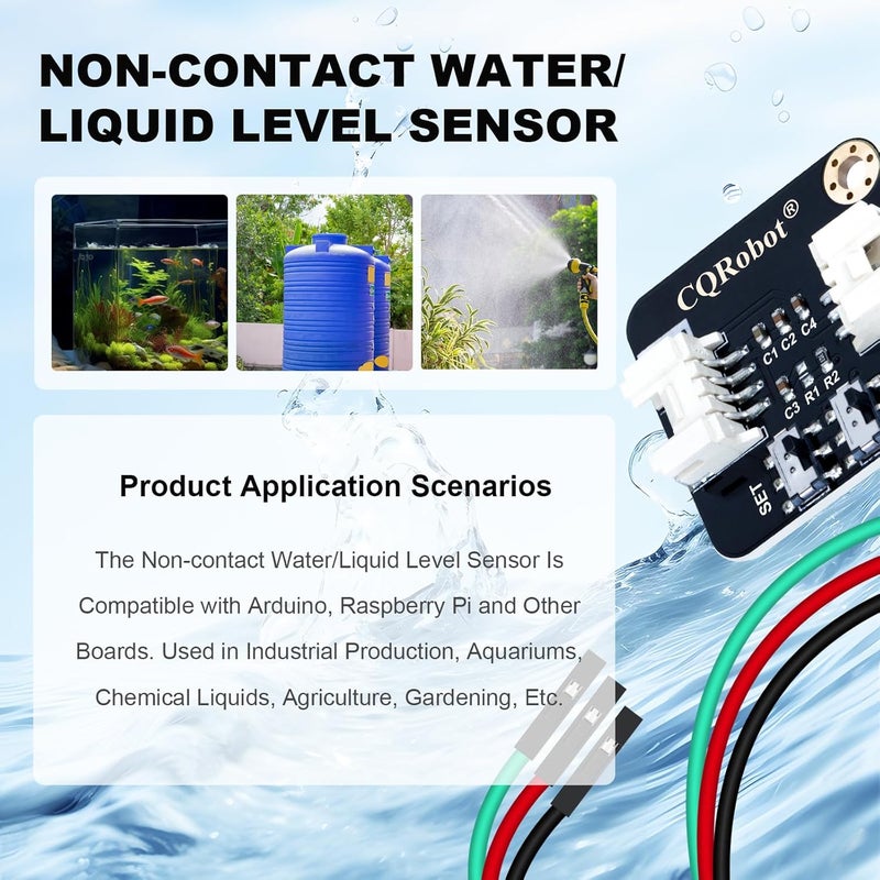 CQRobot Non-Contact Water/Liquid Level Sensor Compatible with Arduino, Raspberry Pi and Other Motherboards. for Industrial Production, Aquarium, Chemical Solution, Agriculture, Gardening, etc. - Image 3