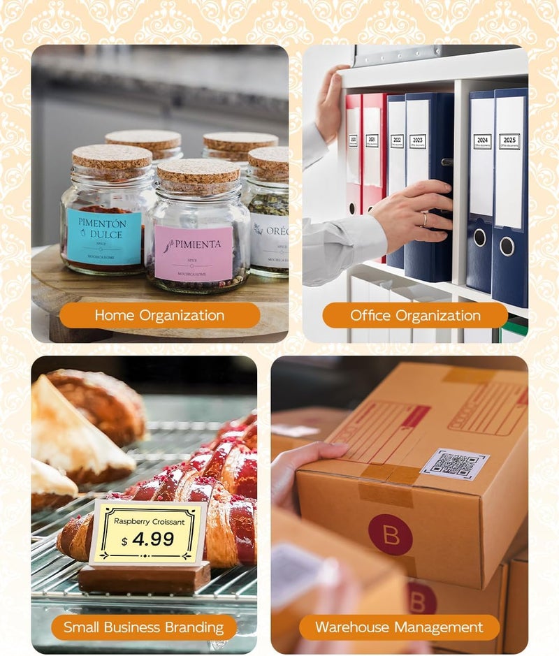 Label Maker - M110 Portable Bluetooth Thermal Mini Label Maker Machine, Sticker Maker, Barcode Printer for Clothing, Jewelry, Retail, Mailing, Compatible with Android & iOS System - Image 5