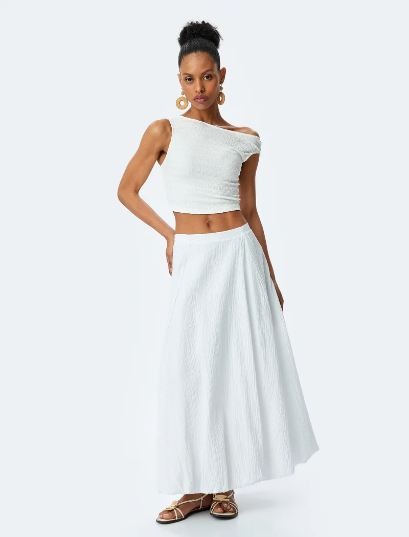 كوتون Maxi Balloon Skirt