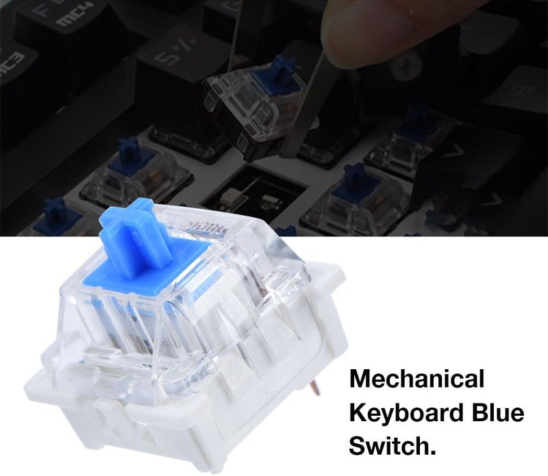 Eboxer 10Pcs Mechanical Blue Keyboard Buttons Key Shaft for NewGiant RGB Series, Mechanical Keyboard Repair Parts - Image 4