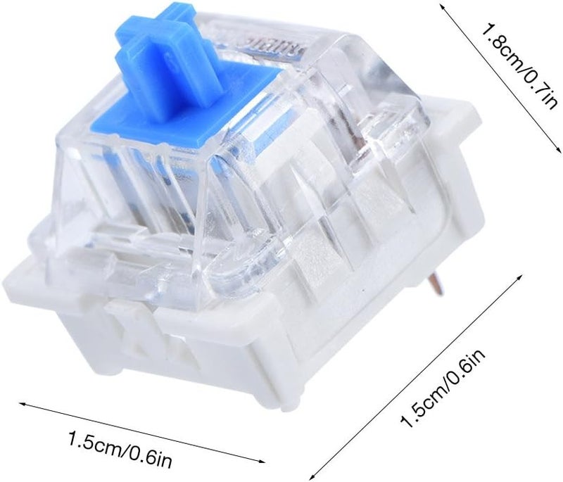 Eboxer 10Pcs Mechanical Blue Keyboard Buttons Key Shaft for NewGiant RGB Series, Mechanical Keyboard Repair Parts - Image 5