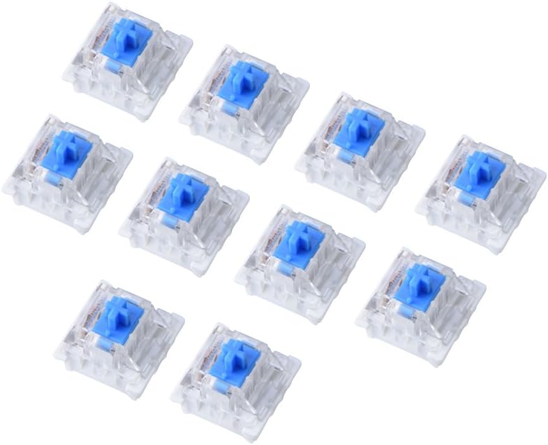 Eboxer 10Pcs Mechanical Blue Keyboard Buttons Key Shaft for NewGiant RGB Series, Mechanical Keyboard Repair Parts - Image 1
